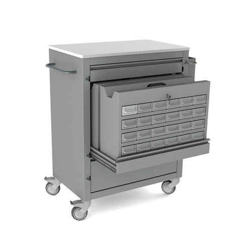 Carrello medico - 10.CR.1586 - JMS Healthcare Furniture - per farmaci / di stoccaggio / in metallo