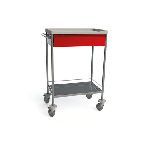 Carrello medico - 10.CR.1589.N - JMS Healthcare Furniture - per strumenti / per medicazione / in acciaio inossidabile
