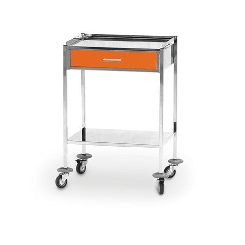 Carrello medico - 10.MC.7108 - JMS Healthcare Furniture - per strumenti / ausiliare / in acciaio inossidabile