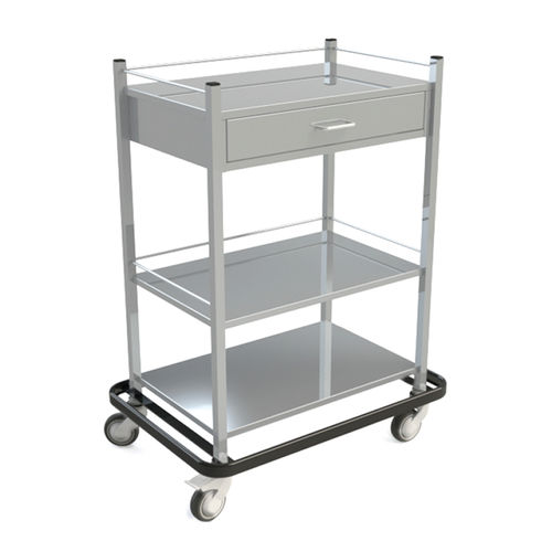 Carrello medico - 10.1515.A.1802 - JMS Healthcare Furniture - per uso generale / per medicazione / in acciaio inossidabile