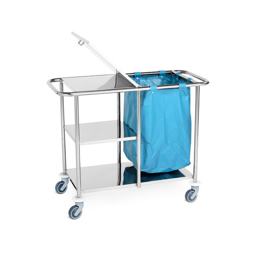 Carrello portabiancheria per sacchi sporchi - 10.CR.1551 - JMS Healthcare Furniture - per sacchi puliti / medico / da trasporto