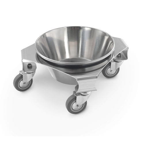 Porta-catino con rotelle - 10.AD.1456 - JMS Healthcare Furniture - in acciaio inossidabile
