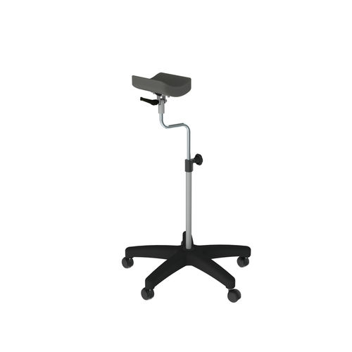 Poggiabraccia per prelievo di sangue - 10.AD.1465 - JMS Healthcare Furniture - per centro emotrasfusionale / con rotelle / in acciaio inossidabile