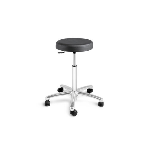 Sgabello per struttura sanitaria - 10.AD.1409.C - JMS Healthcare Furniture - ad altezza regolabile / con rotelle / nero