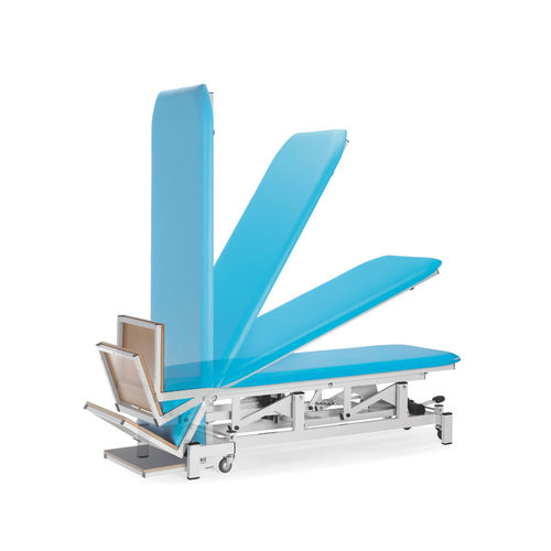 Lettino di statica 1 sezione - 10.FI.5040 - JMS Healthcare Furniture - ad altezza regolabile / con rotelle