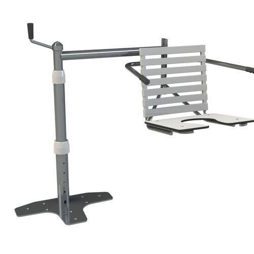 Sedile per doccia con braccioli - 10.CD.1305 - JMS Healthcare Furniture - con apertura igienica / con schienale / sospeso