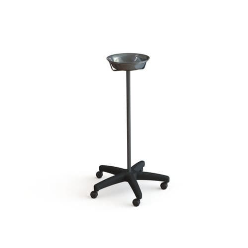 Porta-catino con rotelle - 10.AD.1451 - JMS Healthcare Furniture - in acciaio inossidabile