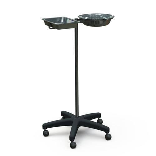 Porta-catino con due catini - 10.AD.1453 - JMS Healthcare Furniture - con rotelle / in acciaio inossidabile