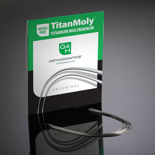 Filo ortodontico in titanio - TitanMoly™ series - G&H Orthodontics - rettangolare / arrotondato