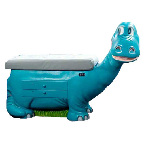 Lettino da visita pediatrico - Zoopal Dinosaur  - PediaPals - manuale / ad altezza fissa / con scomparti