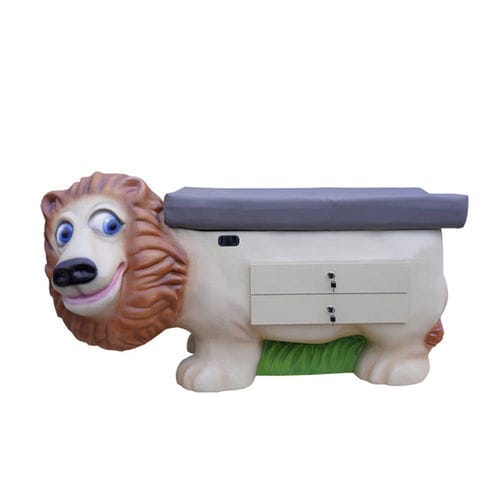 Lettino da visita pediatrico - Zoopal Lion - PediaPals - manuale / ad altezza fissa / con scomparti