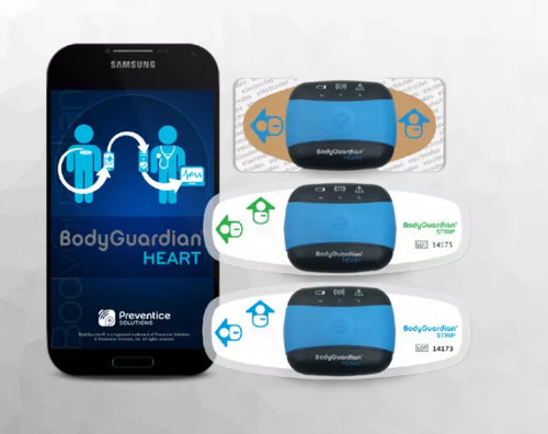 Monitor paziente indossabile - BodyGuardian™  Heart - Preventice - ECG / di frequenza cardiaca / per controllo di pressione arteriosa