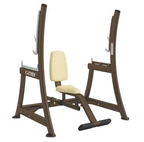 Panca per esercizi muscolari da seduti - Free Weights - Cybex - con rastrelliera per bilancieri