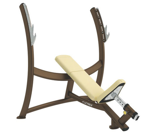Panca per esercizi muscolari inclinata - Free Weights - Cybex - con rastrelliera per bilancieri