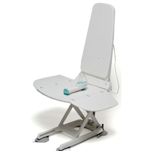 Seduta da bagno con schienale alto - AQUALIFT - Inspired - reclinabile / ad altezza regolabile