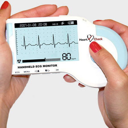 Monitor portatile per paziente - HeartCheck™ - Cardiocomm Solutions - ECG / per cure domiciliari / per residenza sanitaria assistenziale