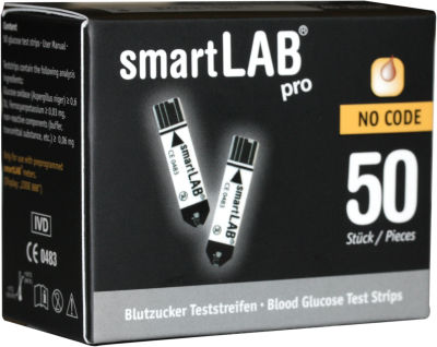 Striscia analitica del diabete - smartLAB pro - SmartLAB - della glicemia / al plasma / di sangue totale