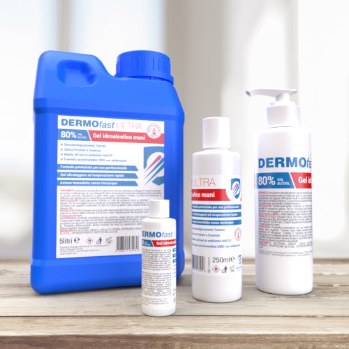 Soluzione idroalcolica 80% - DERMOfast Ultra - Hospitex International - 100 mL / 5000 mL / 1000 mL