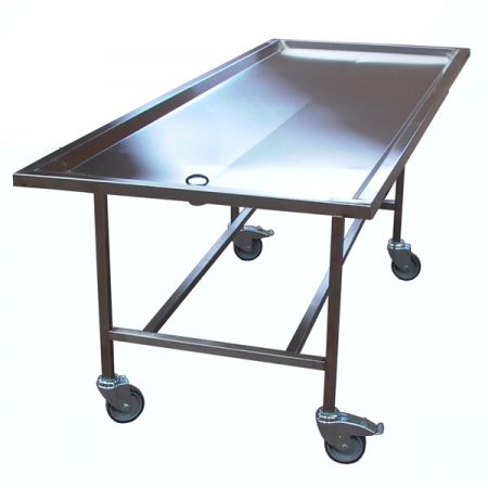 Tavolo di autopsia - CHARPFXC - Elcya - di lavaggio salme / rettangolare / mobile