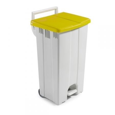 Pattumiera in plastica - BACDECH - Elcya - su rotelle / a pedale