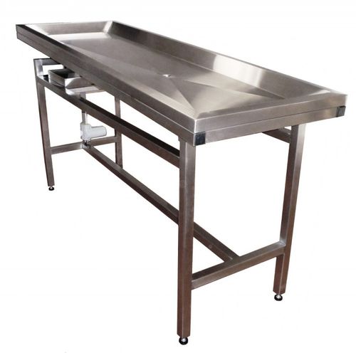 Tavolo di lavaggio salme - MSWT - Mortuary Solutions - rettangolare / basculante