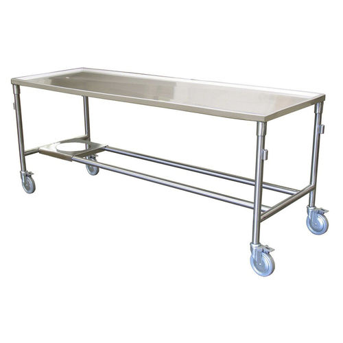 Tavolo di dissezione - 600019-D - Mortech Manufacturing - rettangolare / su rotelle