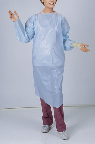 Tuta protettiva unisex - 30900 - Embalmers Supply Company - in polietilene / monouso / blu