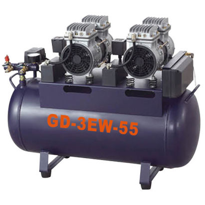 Compressore per odontoiatria - GD-3EW-55 - Foshan Gladent Medical Instrument Co.,Ltd - medico / 1 postazione / senza olio