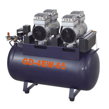 Compressore per odontoiatria - GD-4EW-65 - Foshan Gladent Medical Instrument Co.,Ltd - medico / 1 postazione / senza olio