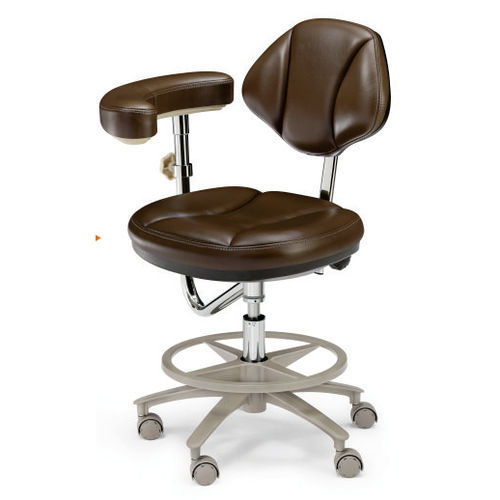 Sgabello per studio odontoiatrico - GD-DTS09 - Foshan Gladent Medical Instrument Co.,Ltd - ad altezza regolabile / con braccioli / con schienale