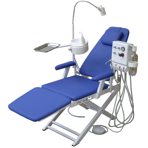 Riunito odontoiatrico portatile - Foshan Gladent Medical Instrument Co.,Ltd - con portastrumenti / con illuminazione
