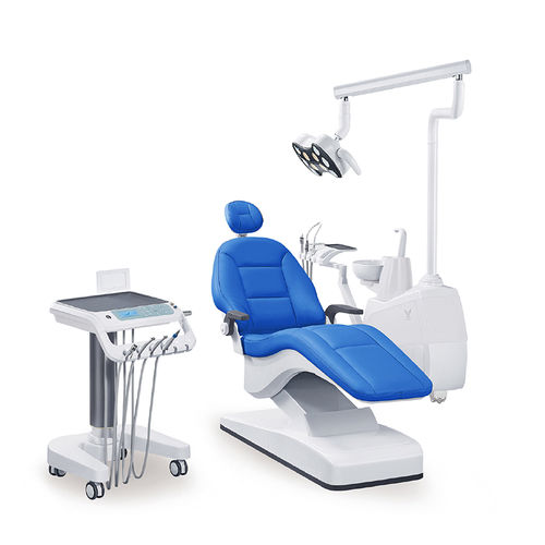 Riunito odontoiatrico con monitor - GD-S350C - Foshan Gladent Medical Instrument Co.,Ltd - con portastrumenti / con illuminazione LED