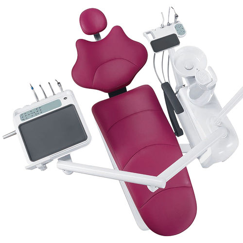 Riunito odontoiatrico con poltrona elettrica - GD-S300 2025 model - Foshan Gladent Medical Instrument Co.,Ltd - compatto / con monitor / con portastrumenti