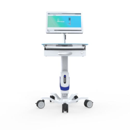 Carrello informatico con batteria - GeniCart™ - Bytec Healthcare - ad altezza regolabile