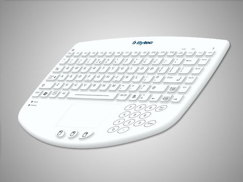 Tastiera medicale con touchpad - Medi-Key MK3 - Bytec Healthcare - in gomma siliconica / disinfettabile / lavabile