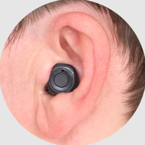 Audioprotesi ITC - ReSound - wireless / ricaricabile / nera