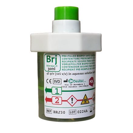 Contenitore per campioni per biopsia istologica - Biorejar - M.D.L. - di trasporto / di stoccaggio / per tessuti