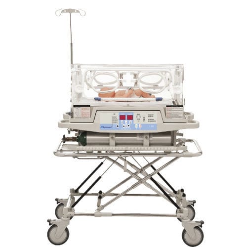 Incubatrice neonatale di trasporto - A 3158 - Advanced Instrumentations - con rotelle / ad altezza regolabile / con 4 finestre operative