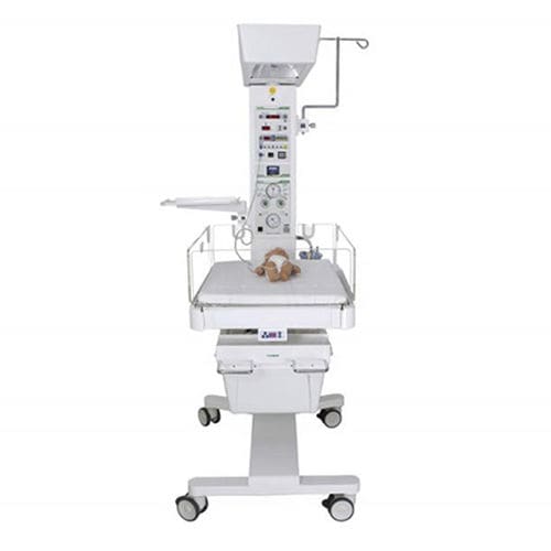 Tavolo di rianimazione neonatale con lampada per fototerapia - OKM 730 - Okuman Medikal Sistemler Anonim Sirketi - su rotelle / Trendelenburg