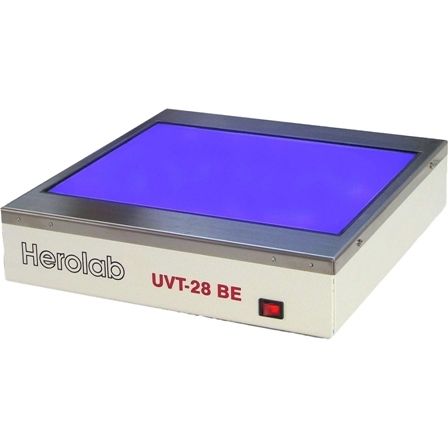 Transilluminatore per sistemi di documentazione su gel - UVT-28 BE - Herolab GmbH Laborgeräte - a LED blu / a luce bianca