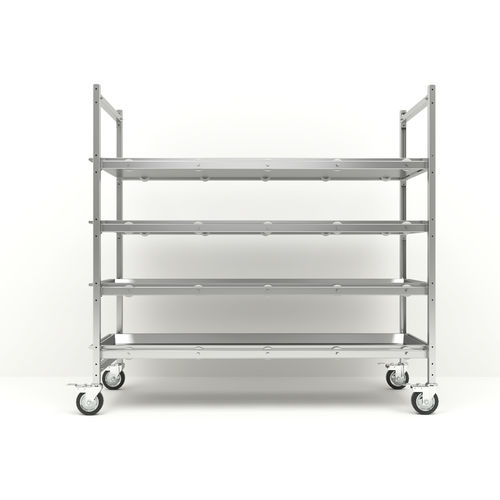 Scaffalatura 4 ripiani - MRKW4 - Hiplaas - per stoccaggio di cadaveri / con struttura aperta / mobile