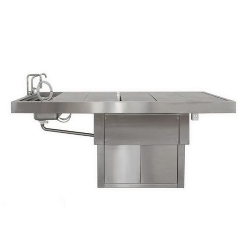 Tavolo di autopsia - ATPTABLE-EB - Hiplaas - bariatrico / ad altezza regolabile / in acciaio inossidabile