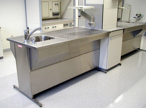 Tavolo da lavoro - GSU-1500-D - Thalheimer Kuehlung - da laboratorio / rettangolare / in acciaio inossidabile