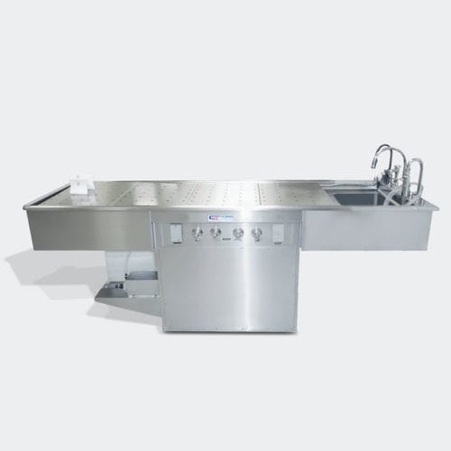Tavolo di autopsia - DPV Deluxe - Spire Integrated Solutions - rettangolare / ventilato / fisso
