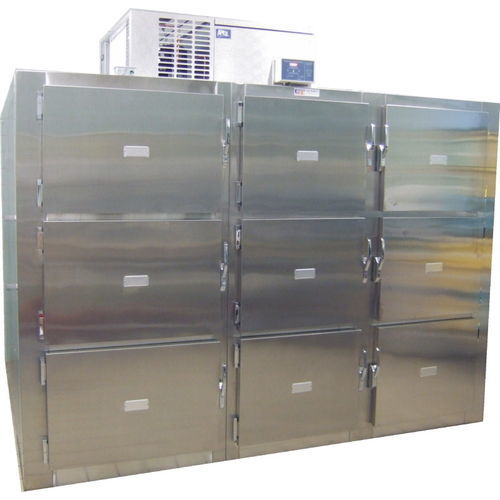 Cella mortuaria frigorifera per barelle mortuarie - EC Series - Spire Integrated Solutions - 9 salme / a carico frontale