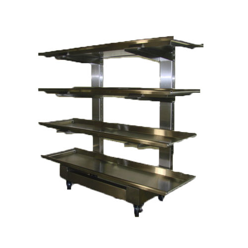 Scaffalatura 4 ripiani - SR1556 - Spire Integrated Solutions - per stoccaggio di cadaveri / con struttura aperta / mobile