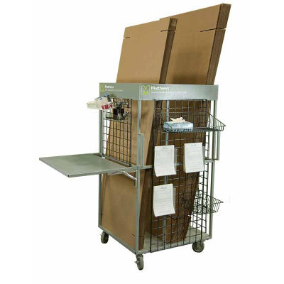 Carrello portastoviglie - Matthews Environmental Solutions - di stoccaggio / con ripiano / con cestello