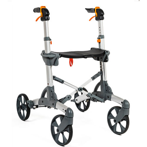 Deambulatore rollator a 4 ruote - Smart 2 - Eurovema Mobility - telaio in alluminio / con sedile / pieghevole