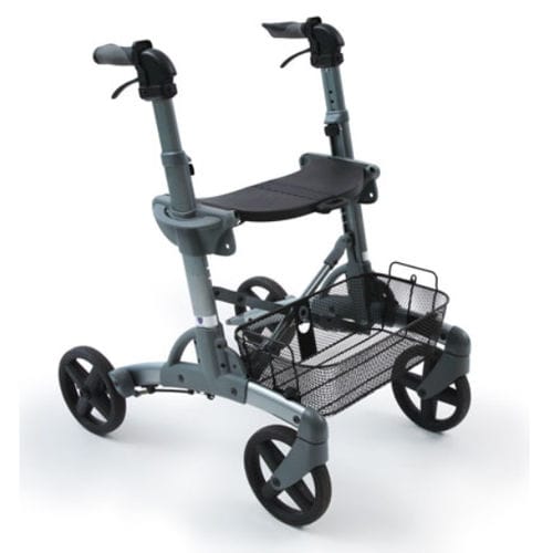 Deambulatore rollator a 4 ruote - Discovery - Eurovema Mobility - telaio in alluminio / con sedile / con cestello