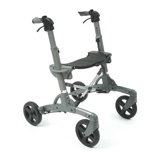 Deambulatore rollator a 4 ruote - Discovery XL - Eurovema Mobility - bariatrico / telaio in alluminio / con sedile